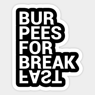 Burpees for Breakfast Sticker